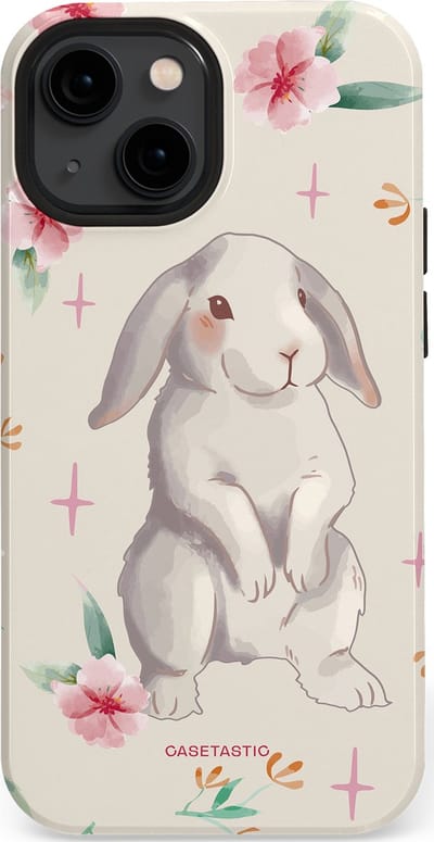 Casetastic Hoesje Geschikt voor Apple iPhone 13 Mini Magsafe - Stijlvolle Beschermende Duo-layer Case - Klein konijntje