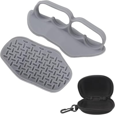 Fitness grips siliconen handbeschermers voor gewichtheffen - antislip grip - mannen vrouwen - pull-ups, gewichtheffen, training, yoga - set van 2
