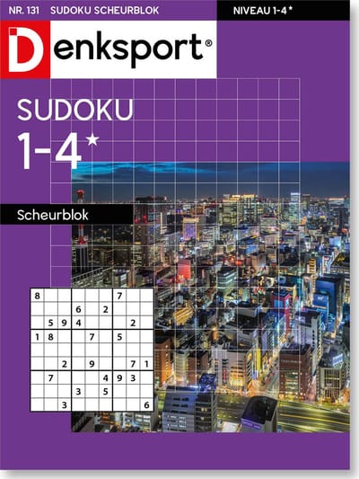 Denksport Puzzelboek Sudoku 1-4* scheurblok, editie 131