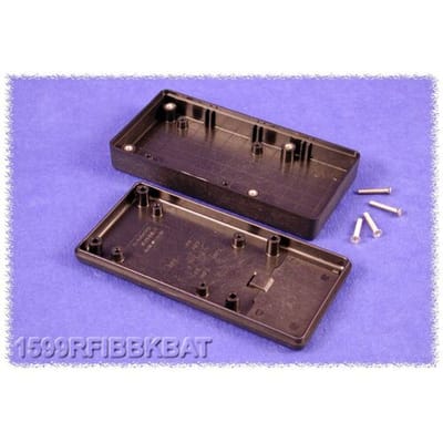 Hammond Electronics 1599RFIBBKBAT Handbehuizing 130 x 65 x 25 ABS Zwart 1 stuk(s)