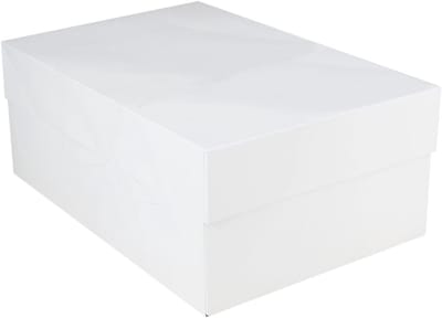 Rechthoekige Taartdoos 40 cm x 30 cm x 15 cm - Wit Karton voor Taarten