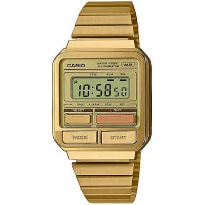 Casio Casio Collection Vintage A120WEG-9AEF Horloge - Staal - Goudkleurig - Ø 32.5 mm