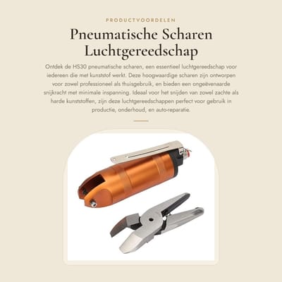 Dailygoods - Pneumatische Scharen - Luchtgereedschap - Precisie Snijden - Geschikt voor Kunststof - Ideaal voor klussen - Handig voor hobbyisten - Com...