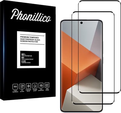 Screenprotector voor Xiaomi Redmi Note 13 Pro Plus 5G - 2 stuks Beschermglas van glas Transparante glazen schermbeschermfolie met zwarte randen
