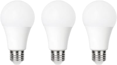 3 Pack - E27 Day/Night Auto Sensor LED Lamp, 5000K, 8W, 806 Lumen, non dimmable