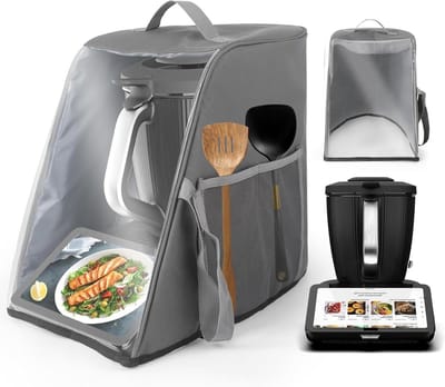 Stofhoes Keukenmachine - Beschermhoes Robot - Keuken Netjes Houden - Met Handgreep - 32 x 273 x 48 cm - Grijs