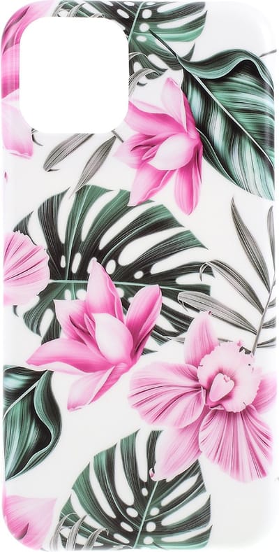 Peachy Hoesje Case Bloemen Bladeren Flowers Natuur TPU Flexibel Schokabsorberend geschikt voor iPhone 11 - Roze