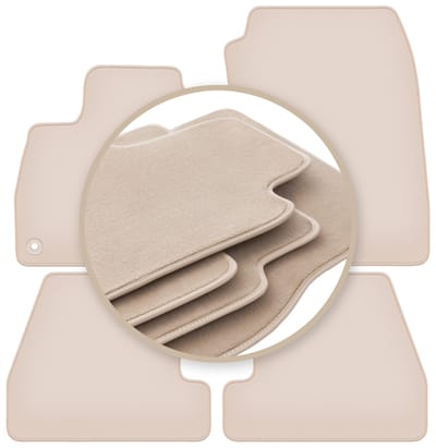 PREMIUM beige matten voor: Ford Focus MK3 hatchback, sedan, stationwagen 2010-2018