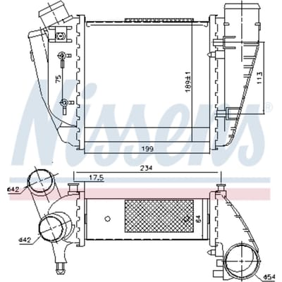Intercooler NISSENS 96678