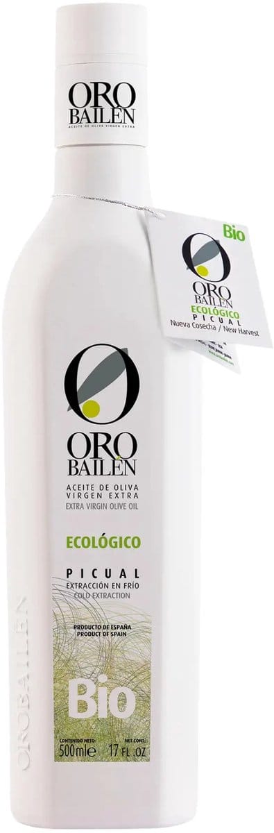Oro Bailen - Picual BIO - Biologische Extra Vierge Olijfolie- 500ml - Nr. 2 Beste Olijfolie ter Wereld 2025 – Vroege Oogst