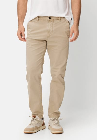 camel active Regular fit chinobroek - Maat menswear-34/30 - Beige
