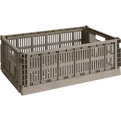 HAY Colour Crate Vouwkrat L recycled - HAYCrateWarmGrey