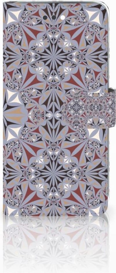 Apple iPhone 7 Plus | 8 Plus Bookcase Flower Tiles