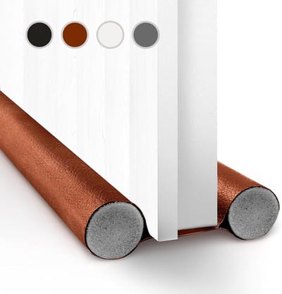Deur Tochtstrip - Tochtstopper Bodem - Tocht Buiten Houden - Geluiddempend Stofwerend - 96 cm - Bruin
