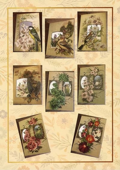 World of Craft - Vintage Birds & Flowers Nr. 2