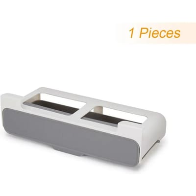 Étagère à épices de cuisine auto-adhésive murale sous étagère, support de rangement de bouteilles d'assaisonnement, organisateur d'épices, support de rangement de cuisine white