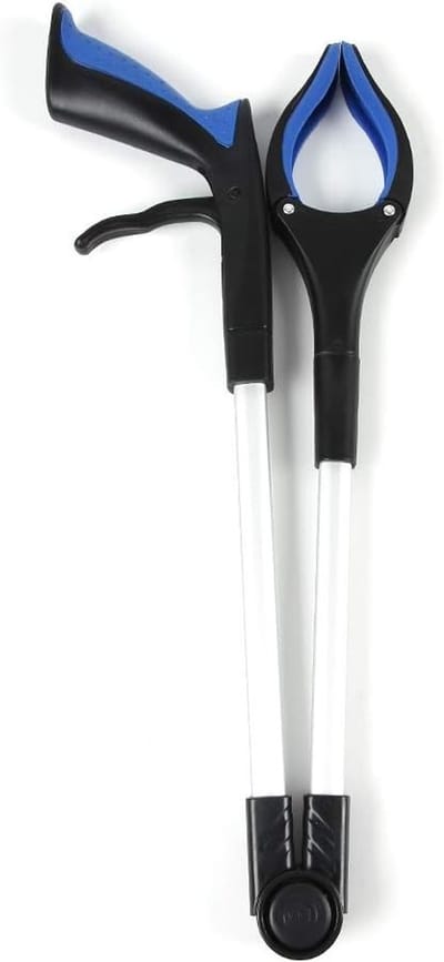 Langwerpige Vouwbare Grip Tang met 90° Draaibare Kop, Antislip Handvat, Ideaal voor Senioren, Zwangere Vrouwen en Personen met Beperkingen
