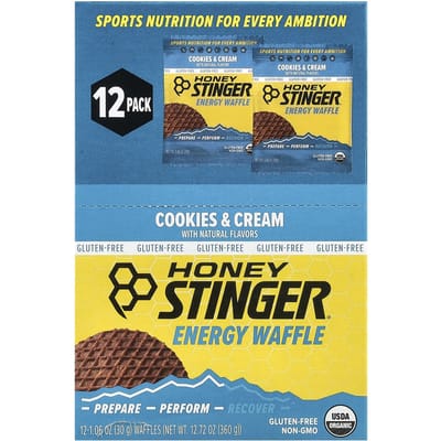 Honey Stinger, Gaufre Énergétique, Cookies & Crème, 12 gaufres, 30 g (1.06 oz) chaque