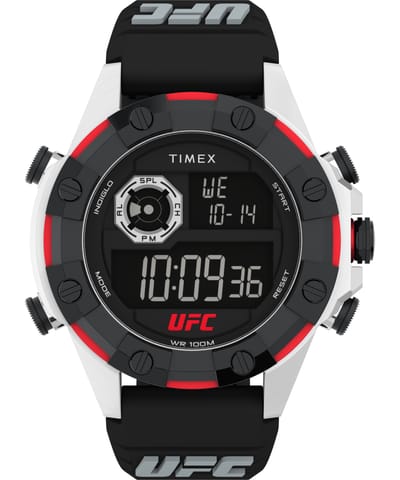 Timex UFC Kick TW2V86700 Horloge - Rubber - Zwart - Ø 49 mm