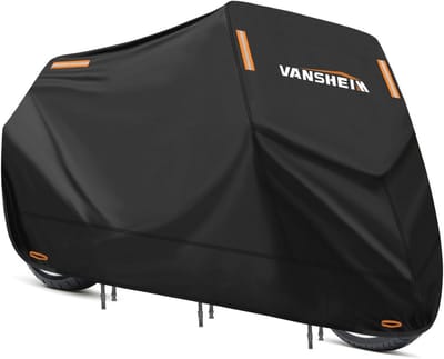 Waterdicht Motorafdekzeil met UV-bescherming - Winterbestendig 420D Oxford - Geschikt voor Motorfiets en Scooter (245 x 105 x 125 cm)