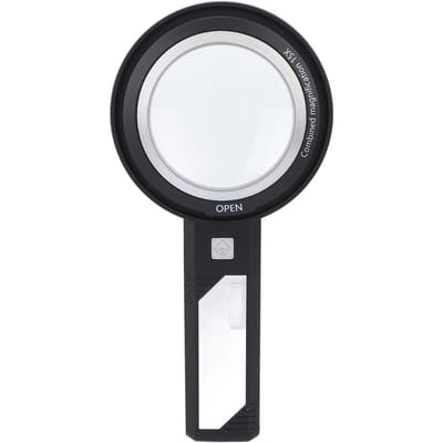 Handheld Vergrootglas 6X15X Lezen Verlicht Verlicht Vergrootglas met 6 LED-lampjes voor