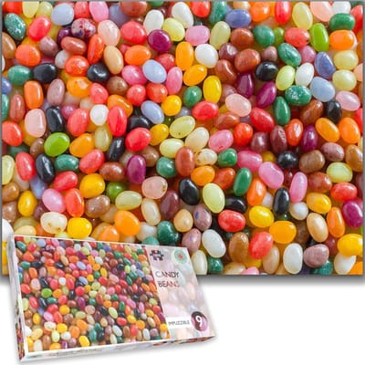 Legpuzzel Snoepbonen - Jelly Bean Puzzel - Uren Puzzelplezier - Extreem Uitdagend - 66 x 50 cm - Kleurrijk