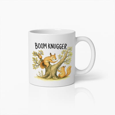 Schattige Eekhoorn Boomknuffelaar Mok – Grappige Koffiebeker voor Dierenliefhebbers – Perfect Cadeau voor Natuurliefhebbers en Wildlife Fans