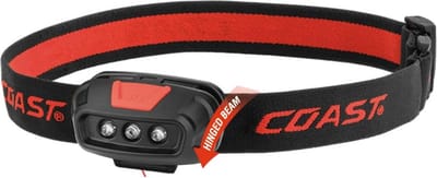 Coast LED Hoofdlamp FL14 - 3 LEDS - 37 Lumen - Rood Licht - 4 Functies - Weerbestendig