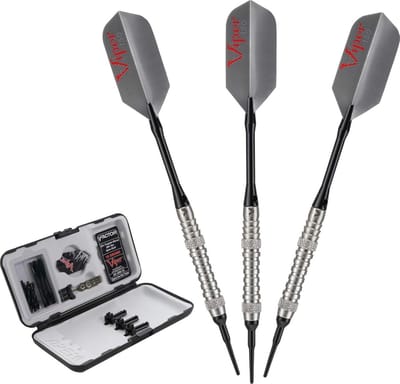90% Tungsten Soft Tip Darts 18g met Stevige Opberghouder voor Elektronische Dartborden