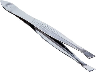 Go Go Gadget - Pincet - Vlakke onderkant - Precisiewerk - RVS - 8.6 cm