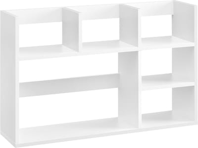 ACAZA Boekenkast - Opbergkast - Boekenrek - Vakkenkast - Kinderboekenkast - 80 x 20 x 50 cm - Flexibel Plaatsbaar - Wit