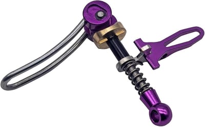 Zadelpenklem Vouwfiets - Zadelklem Fiets - Zadelhoogte Instellen - Snelontgrendelingsmechanisme - 1 cm - Paars
