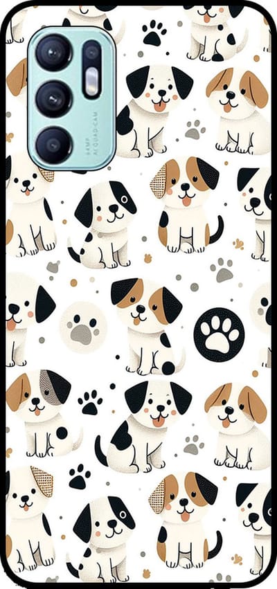 Smartphonica Telefoonhoesje Geschikt voor Oppo Reno6 4G met honden opdruk - TPU backcover case dog design geschikt voor Oppo Reno6 4G