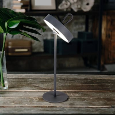 Näve Ella LED tafellamp, magnetisch, grijs