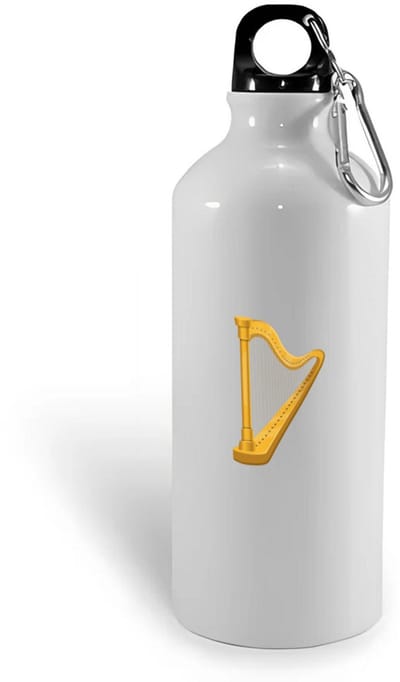 Hacebo® - Harp waterfles - Muziek - Muzikanten - Instrument - snaarinstrument - muzikanten - water fles - 400ML