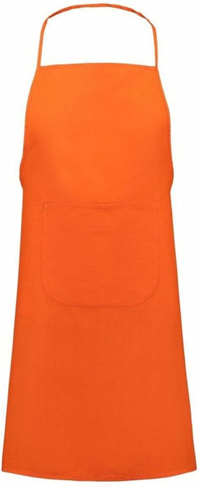 Benza Schort Keukenschort - 60 x 80 cm - Budget kwaliteit - Oranje - Katoen