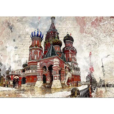 Diamond Painting Christian Jesus Church Foto van strass diamantborduurwerk 20X30CM