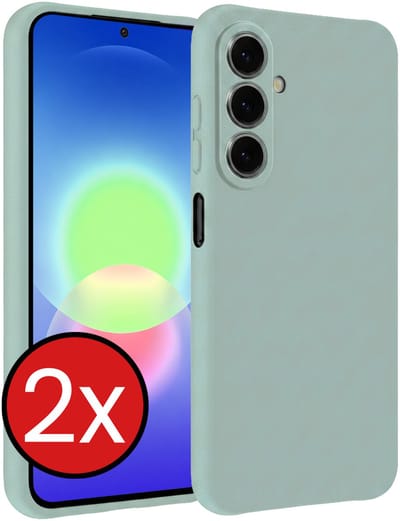 Hoesje - 2 Stuks - Geschikt voor Samsung Galaxy A27 - Sterk & Shockproof - Telefoonhoes - Back Cover - Case Siliconen - Telefoon Hoes - Lichtblauw