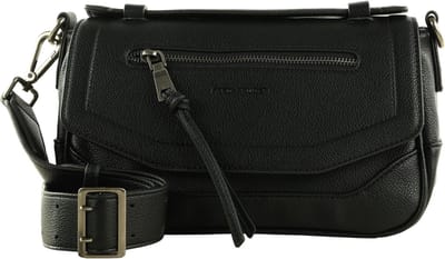 FREDsBRUDER Leren Schoudertas Bestie Flap Crossbody Bag Black Zwart