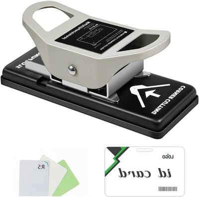 Hoekperforator Sleufperforator - Gatpons Kaartperforator - Kaarten Personaliseren - 2-in-1 Functionaliteit - R5 3x13 mm - Zilver Zwart