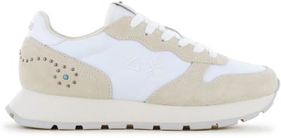 SUN68 Ally Studs - Dames Sneakers Schoenen Wit Z36205-01 , Maat: EU 38