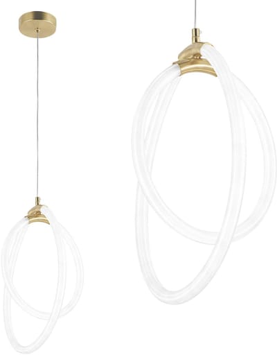 Toolight Led G019-Cp Hanglamp Goud 43X22X43Cm