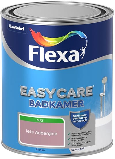 Flexa - Easycare Badkamer - Iets Aubergine - Mengverf - 1 L