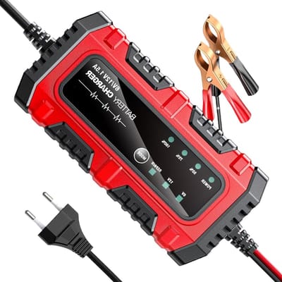 Acculader - Druppellader Onderhouder - Voertuigen Opladen - Automatische Selectie - 6V/12V - Rood