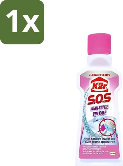 K2R - SOS Vlekverwijderaar - Wijn & Koffie - 50ml - 1 stuk