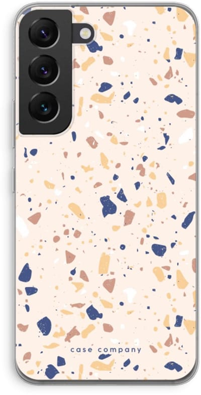 Case Company® - Hoesje geschikt voor Samsung Galaxy S22 hoesje - Terrazzo N°23 - Soft Cover Telefoonhoesje - Bescherming aan alle Kanten en Schermrand