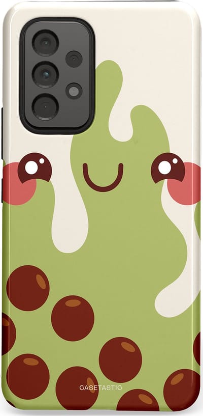 Casetastic Hoesje Geschikt voor Samsung A53 - Stijlvolle Beschermende Duo-layer Case - Smeltende pistache bolletjes