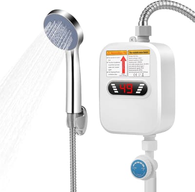 Elektrische Doorstroomverwarmer - Mini Boiler - Direct Warm Water - IPX4 Waterdicht - 3500W - Wit