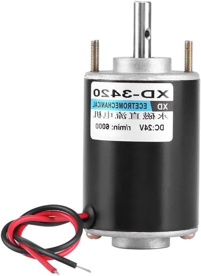 Hoogtoerental Elektrische Motor met Hoge Koppel voor Generator en Slijpmachine (7000RPM, 24V) - Ideaal voor Industrie en Doe-Het-Zelf Projecten