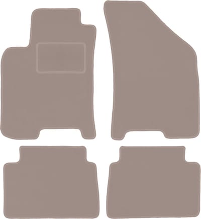Beige veloursmatten voor: Daewoo Lanos sedan, hatchback (1997-2004)